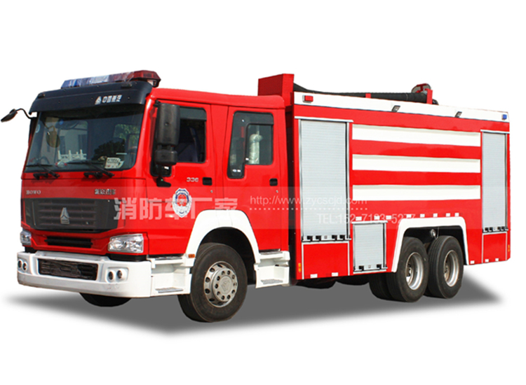 12噸重汽豪沃雙橋水罐消防車(chē)
